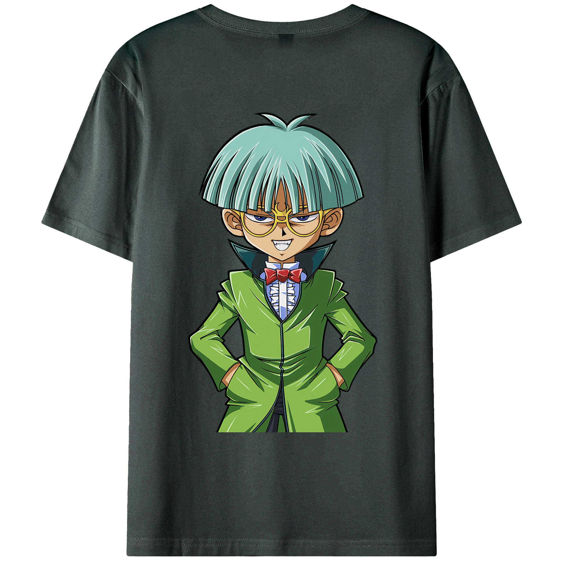 （画像用） 遊☆戯☆王 Yu-Gi-Oh! 綿100％ メンズ半袖Tシャツ（バックプリント） 通気性